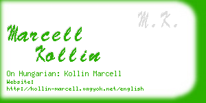 marcell kollin business card